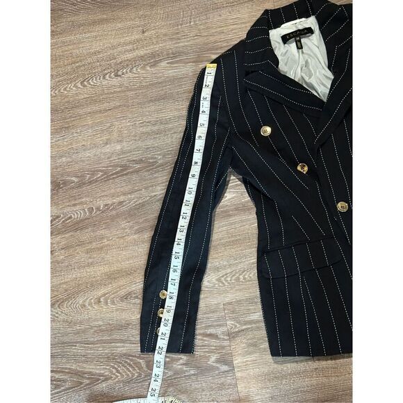 Escada vintage pinstripe double breasted blazer jacket 36 Small 6/8 - Picture 11 of 15